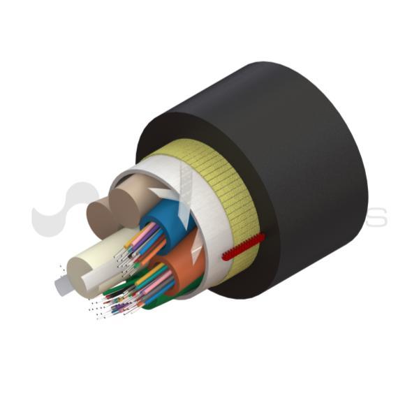 Rollo de Cable ADSS Cubierta Sencilla Span 100 M para telecomunicaciones